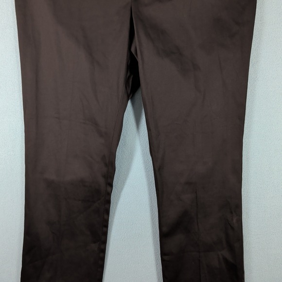 Lauren Ralph Lauren Womens Size 16W Chocolate Brown Straight Leg Pants - Picture 3 of 16